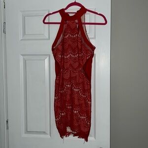 Red Lace Dress